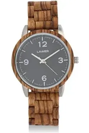 Laimer Quarzuhr Herren Armbanduhr Elia Zebranoholz 0087