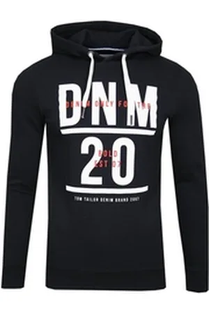 TOM TAILOR Denim Kapuzenpullover schwarz S