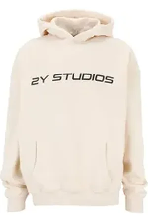 2Y Kapuzensweatshirt Herren Logo Oversize Hoodie (1-tlg) weiß L