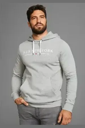 H.I.S H.I.S Kapuzensweatshirt mit Logoprint - NEUE KOLLEKTION grau L