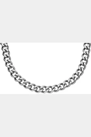 Fossil Collier Herren-Kette Edelstahl silberfarben