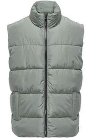 Only & Sons Steppweste ONSMELVIN LIFE PUFFER VEST OTW VD grau XL