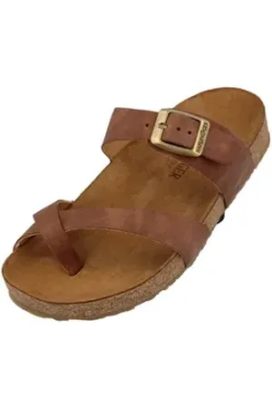 Haflinger Bio Juno Sommer Sandale Hausschuh Unisex Hausschuh braun 42 EU
