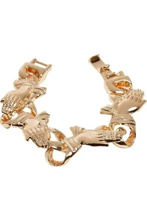 Urban classics Bettelarmband Unisex Pray Hands Bracelet goldfarben L/XL