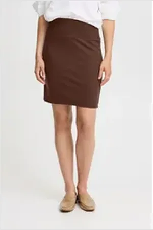 B YOUNG Minirock BYPARRIN SKIRT schicker Rock braun S
