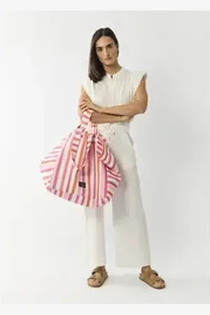 Codello Strandtasche, Aus robustem Canvas rosa