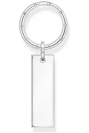 Thomas Sabo Schlüsselanhänger Schlüsselring Dog Tag Silber groß silberfarben