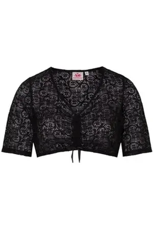 SPIETH & WENSKY Dirndlbluse Duft (420100-1189) schwarz 32