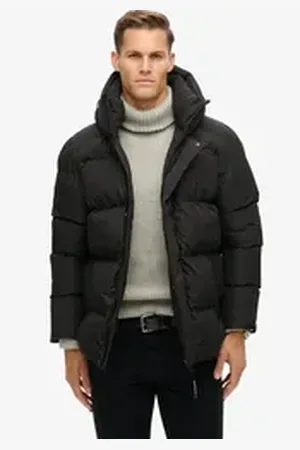 Superdry Steppjacke HOODED 5 BAFFLE SPORTS PUFFER schwarz XXXL