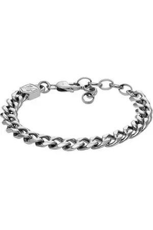 Fossil Armband Herren-Armband Edelstahl, JEWELRY silberfarben