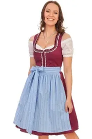 Alpenfee Dirndl Midi Dirndl 2tlg. - YVONNA - beere 30