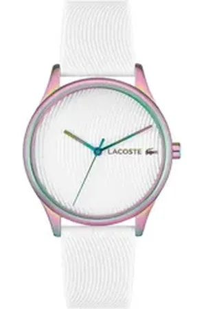Lacoste Quarzuhr FALDA 2001353, Armbanduhr, Damenuhr, Mineralglas, analog, Silikonarmband weiß