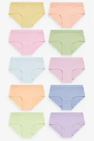 Next Hipster Hüftslips, 10er-Pack (10-St) rosa 122-128 (7-8 J.)