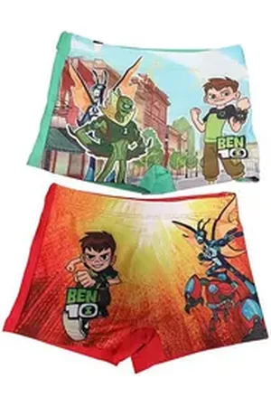 Cartoon Network Badeshorts Ben10 2er Pack Bade-Shorts Grün / Rot 4 Jahre 104 (2-St) bunt