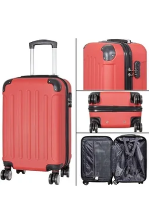MONOPOL® Hartschalen-Trolley Hartschalen-Trolley Reisekoffer M-L-XL ABS Hartschale Doppelrollen, Teleskopgriffe & Hartschale & Zahlenschloss & 4 Rollen 68 cm