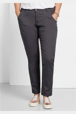 Sheego Chinohose Große Größen in Stretch-Qualität grau 22