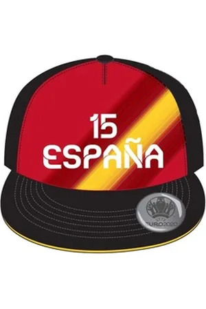 Coole-Fun-T-Shirts Schirmmütze SPANIEN Kinder Basecap Schirmmütze Fußball EM Europameisterschaft ESPANA Base und Snapback Jungen + Mädchen für Kita, Schule, Einschulung Gr.52 + 54 schwarz 54