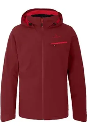 Bergson Regenjacke TALLMOS 3in1 Doppeljacke Herren Regenjacke, Fleece Innenjacke, 20000 mm Wassersäule, Langgröße rot lang | 102