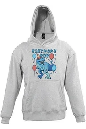 Youth Designz Kapuzenpullover Birthday Boy Kinder Hoodie Pullover im Geburtstag Look grau 142-152 (12 Jahre)