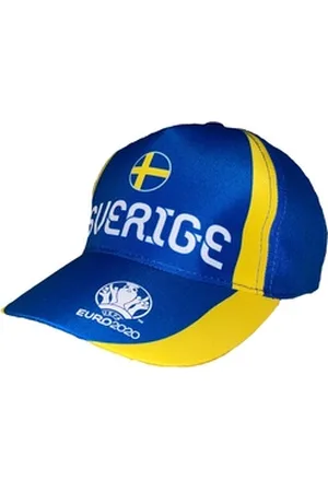 Coole-Fun-T-Shirts Schirmmütze SCHWEDEN Kinder Basecap Schirmmütze Fußball EM Sverige Europameisterschaft Base und Snapback Jungen + Mädchen für Kita, Schule, Einschulung Gr.52 + 54 gelb 54
