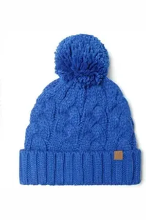 Minoti Bommelmütze Mütze mit Bommel (2y-14y) blau 110-128cm