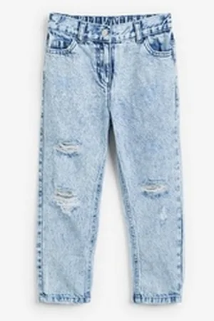 Next Destroyed-Jeans Mom-Jeans im Distressed-Look (1-tlg) blau 164 (14 J.)