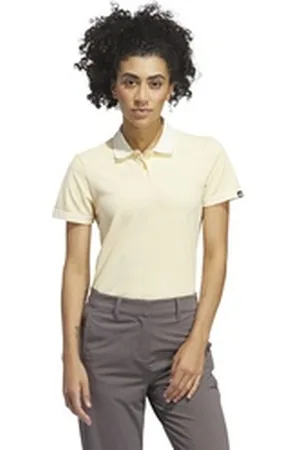 adidas Sportswear Poloshirt WOMENS ULTIMATE365 TOUR PRIMEKNIT POLO Damen (1-tlg) feuchtigkeitsableitend beige S