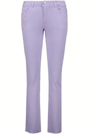 Goldgarn 5-Pocket-Jeans Damen Jeans ROSANGARTEN FLARE (1-tlg) lila 29