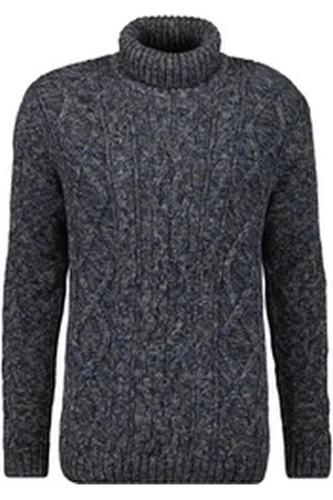 Ragman Rollkragenpullover blau 52