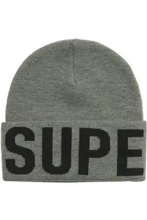Superdry Beanie BRANDED KNITTED BEANIE HAT grau
