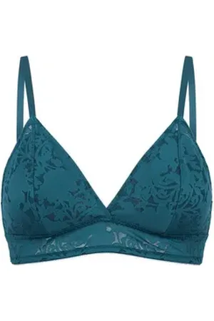 Schiesser Bügelloser BH Modern Lace mit herausnehmbaren Pads frauen girlies girls grün 80