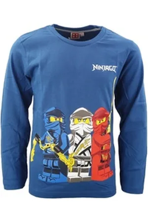 LEGO Wear ® Langarmshirt Ninjago Jungen Kinder langarm Shirt Gr. 98 bis 128, Baumwolle blau 98