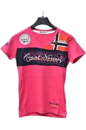 Geographical Norway T-Shirt JERARD Jungen T-Shirt in 6 Farben Größen 128 bis 176 rosa 140