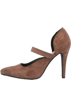 Andres Machado Andres Machado AM5533 Ante Taupe Pumps braun 43 EU