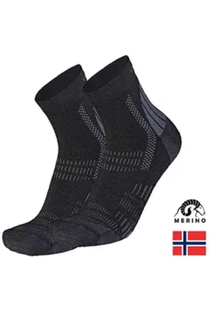 ARECO Laufsocken Wapiti - Merino TREK Outdoor- Sport- Wandersocken, BLACK Performance (0-Paar) schwarz XL