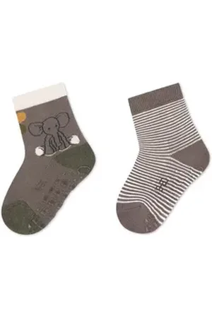 Sterntaler ® ABS-Socken ABS Socken 2er-Pack Eddy (2-Paar, 2er-Pack) waschbar grau 20