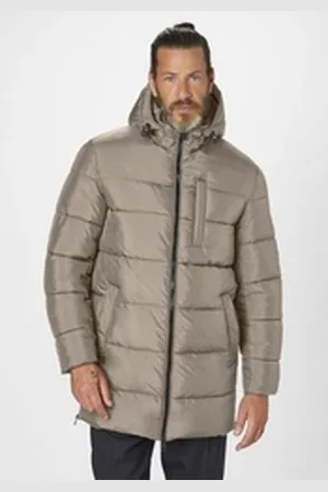 S4 Winterjacke ARCTURUS Langer Parka mit abnehmbarer Kapuze grau 50