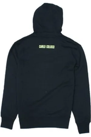 Carlo Colucci Sweatjacke Neon Print (1-tlg) schwarz