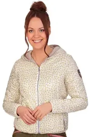 Almgwand Outdoorjacke Wendejacke mit Print und Steppung - WENDERKOGEL - ecru 44