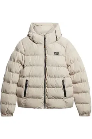 Superdry Steppjacke HOODED SPORTS PUFFER JACKET grau XL