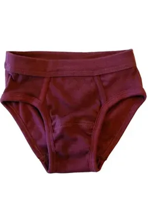 Hermko Slip 2840 Jungen Slip mit Weichbund aus reiner Bio-Baumwolle rot 98