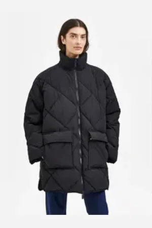 SELECTED FEMME Winterjacke Wattierte Oversized Puffer Jacke Stepp Blouson ohne Kapuze SLFHEIDI SLFHEIDI PUFFER JACKET B schwarz 40