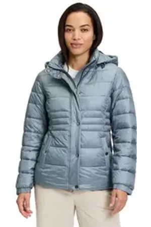 Cartoon Steppjacke Steppjacke mit abnehmbarer Kapuze grün 40