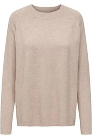 JACQUELINE DE YONG JDY Rundhalspullover Marco (1-tlg) beige L