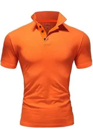 amaci Poloshirt MAINE Basic Kurzarm Poloshirt orange L