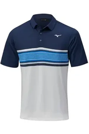 Mizuno Poloshirt Golf Polo Quick Dry Oceanic Mehrfarbig Blau Herren M M
