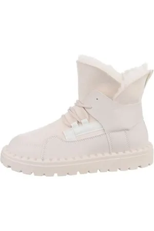 Ital-Design Damen Snowboots Freizeit Snowboots Flach Schnürstiefeletten in Beige beige|braun 40 EU