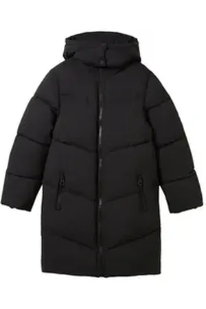 TOM TAILOR Steppjacke Lange Puffer Jacke schwarz 176
