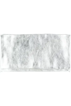 Abro+ Clutch Leather Mimosa silberfarben M | 28.5 cm x 16 cm x 2.5 cm