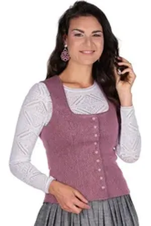 BERWIN & WOLFF Trachtenbluse Trachtenmieder - LORIE - mauve meliert 40